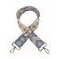 Fashion Favorite Bag Strap / Tas Riem | Lila/Creme/Blauw | Schouderriem - 130 cm
