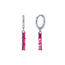 Fashion Favorite LILI Bar Oorbellen - Hot Pink/Silver | 925 Silver