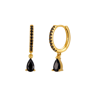 Fashion Favorite LELA Drop Oorbellen - Black/Gold