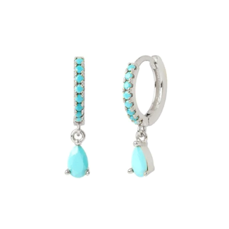 Fashion Favorite LELA Drop Oorbellen - Blue/Silver