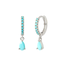 Fashion Favorite LELA Drop Oorbellen - Blue/Silver | 925 Silver