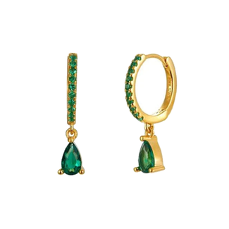 Fashion Favorite LELA Drop Oorbellen - Green/Gold