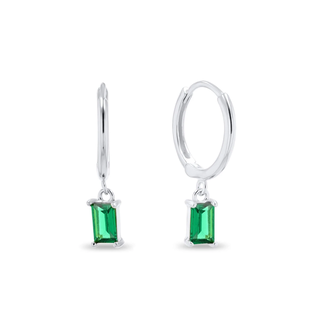 Fashion Favorite LOVI Square Oorbellen - Green/Silver