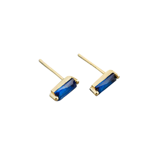 Fashion Favorite YOLA Stud Oorbellen - Blue/Gold