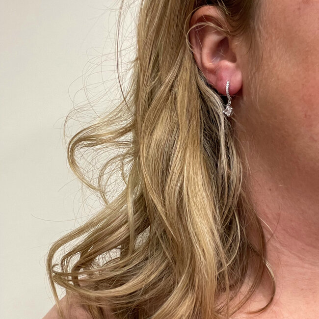 ILVY Oorbellen - Silver/Strass | 925 Silver