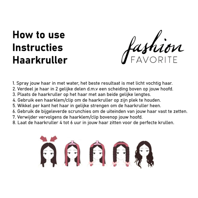 Velvet Haarkruller Zwart | Curling Ribbon | Fluweel/Polyester