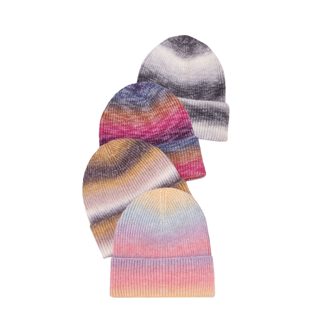 Beanie / Muts  - Tie Dye Grijs | Polyacryl | One Size | Fashion Favorite