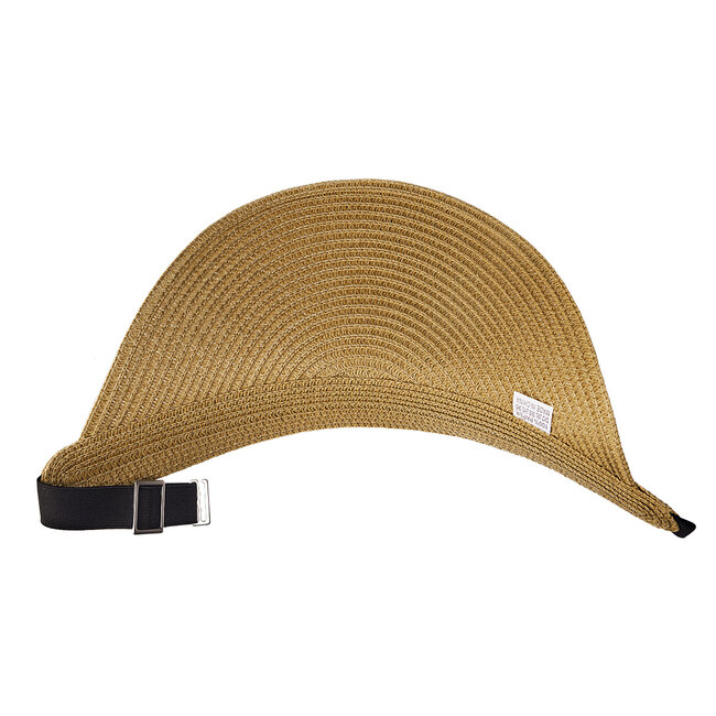 Zonneklep | Gevlochten Stro Licht Beige