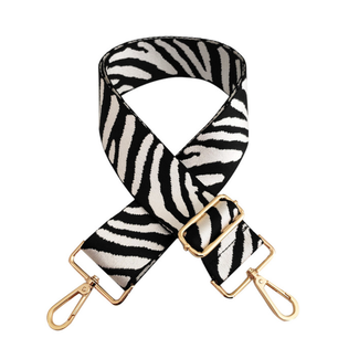 Fashion Favorite Bag Strap / Tas Riem Zebra | Zwart/Wit