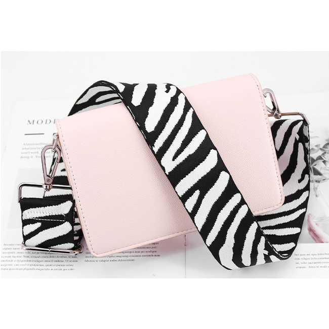 Bag Strap / Tas Riem Zebra | Zwart/Wit | Schouderriem