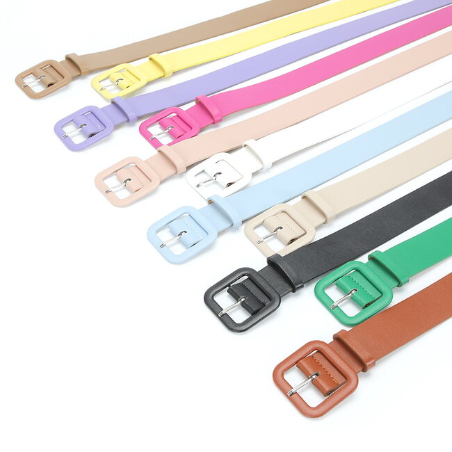 Basic Tailleriem - Bruin | 85 x 3,8 cm | Kunstleder