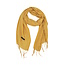 Pashmina Sjaal - Donkergeel | Polyester | 180 x 70 cm