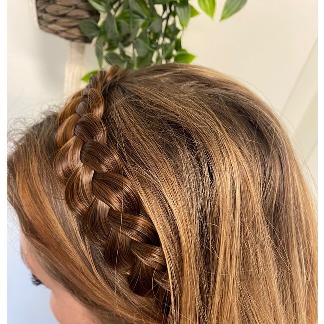 Vlecht Diadeem | Donkerbruin | Gevlochten Diadeem