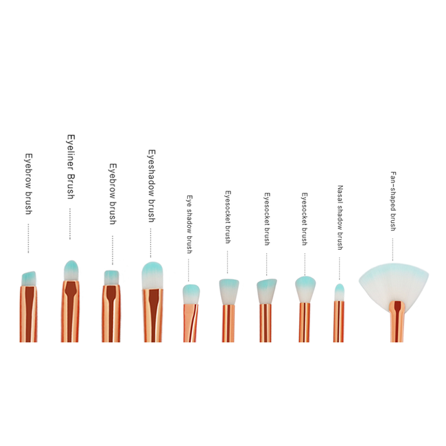 Make-up Kwasten - Kwastenset | Unicorn / Eenhoorn | 10 stuks