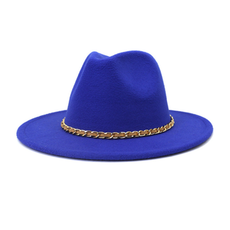 Fashion Favorite Fedora Hoed - Chain Blauw