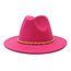 Fashion Favorite Fedora Hoed - Chain Fuchsia