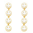 Fashion Favorite Smiley Oorbellen | Wit