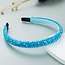 Fashion Favorite Summer Strass Diadeem | Blauw | Kunststof / Polyester | Fashion Favorite