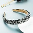 Fashion Favorite Glamour Haarband / Diadeem | Leopard Black | Fashion Favorite