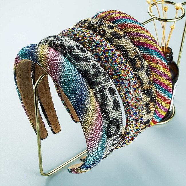 Glamour Haarband / Diadeem | Leopard Black | Fashion Favorite