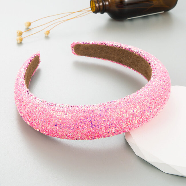 Colorful Haarband / Diadeem | Glossy Pink | Fashion Favorite