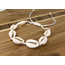 Fashion Favorite Enkelband Schelp | Beige/Creme | Fashion Favorite