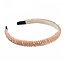 Fashion Favorite Summer Strass Diadeem | Zalmroze | Kunststof / Polyester | Fashion Favorite