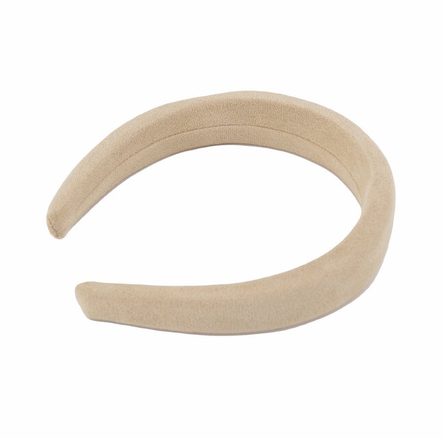 Fashion Favorite Suede Diadeem / Haarband | Beige | Suede / Polyester | Fashion Favorite