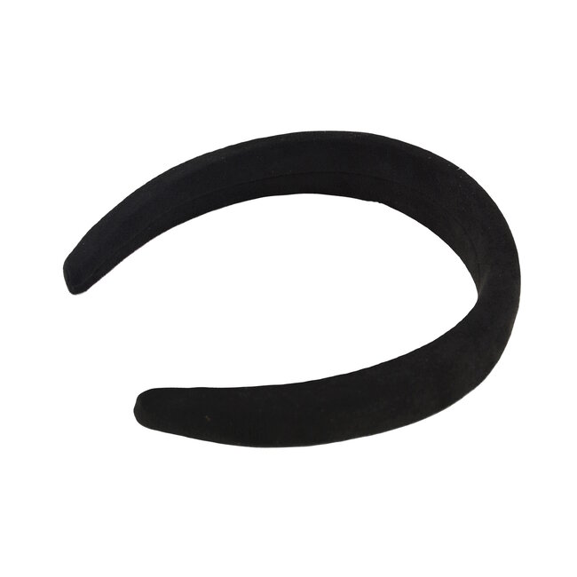Suede Diadeem / Haarband | Zwart | Suede / Polyester | Fashion Favorite