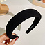 Suede Diadeem / Haarband | Zwart | Suede / Polyester | Fashion Favorite