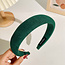 Fashion Favorite Suede Diadeem / Haarband | Groen | Suede / Polyester | Fashion Favorite