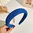 Fashion Favorite Suede Diadeem / Haarband | Blauw | Suede / Polyester | Fashion Favorite