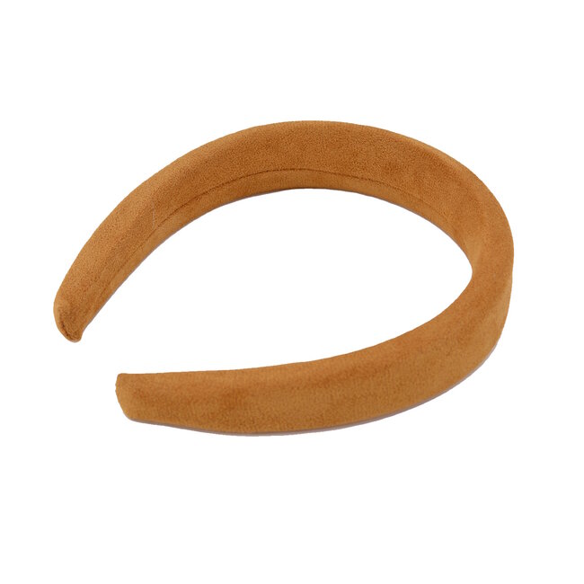 Fashion Favorite Suede Diadeem / Haarband | Cognac | Suede / Polyester | Fashion Favorite