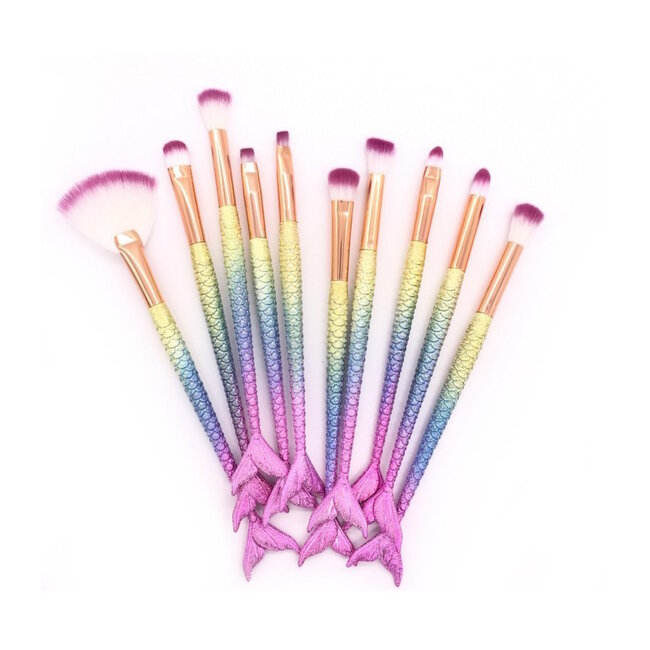 Make-up Kwasten - Kwastenset | Unicorn / Eenhoorn | 10 stuks