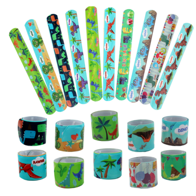 10 stuks - Klaparmband Dino / Dinosaurus