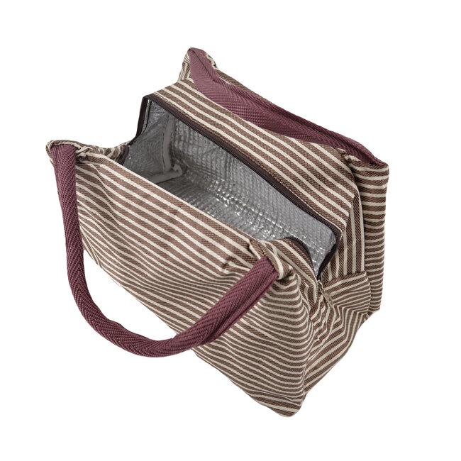 Koeltas - Bruin / Wit | Lunchtas | Nylon | Fashion Favorite