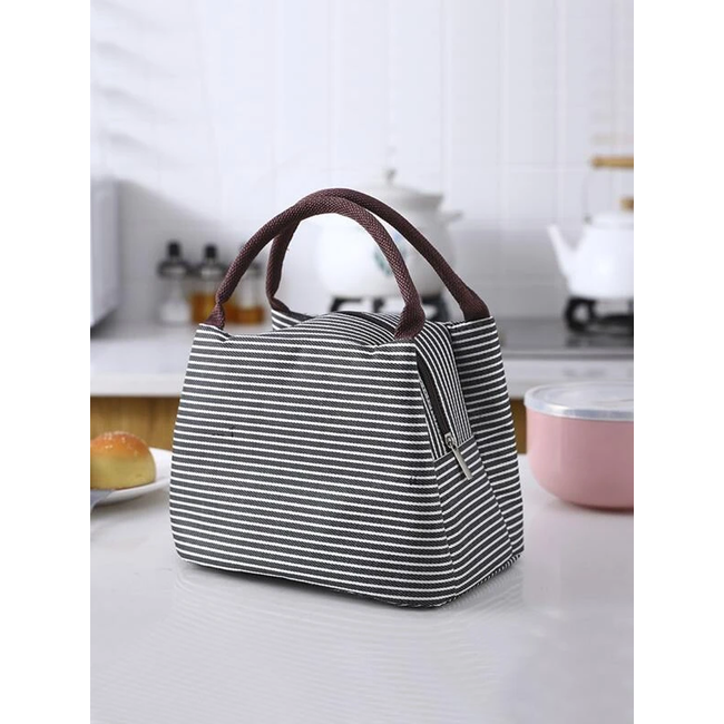 Koeltas - Grijs / Wit | Lunchtas | Nylon | Fashion Favorite