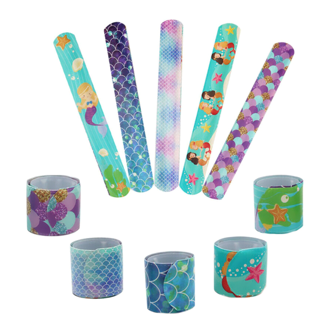 10 stuks - Klaparmband Zeemeermin / Mermaid