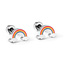 Fashion Favorite Regenboog Stud Oorknopjes/Oorbellen | Zilverkleurig | Stainless Steel