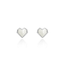 Fashion Favorite Pearl Hartje Stud Oorknopjes | Wit