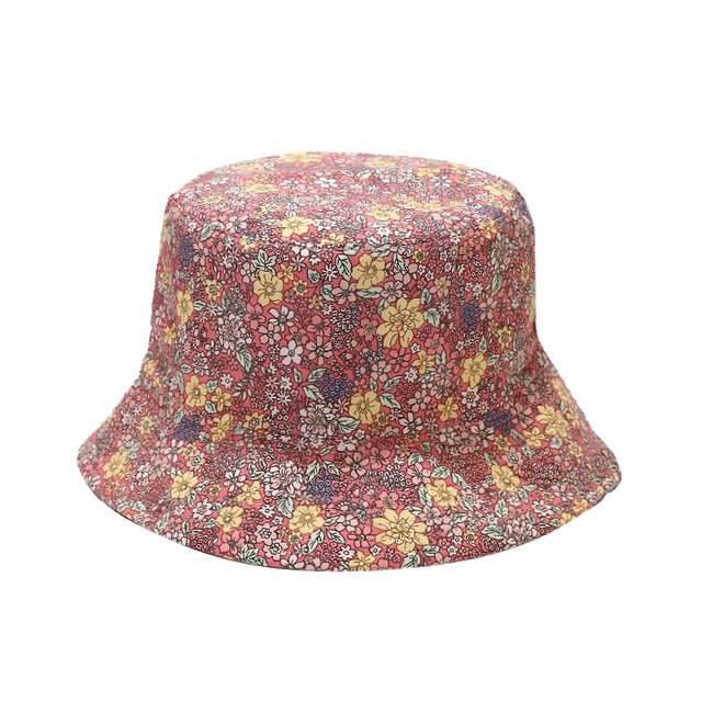 Fashion Favorite Bucket Hat - Bloem Roze | Katoen | Fashion Favorite