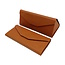 Fashion Favorite Brillenkoker - Cognac | Inklapbaar | 16 x 7 x 6,5 cm | Kunstleer | Fashion Favorite