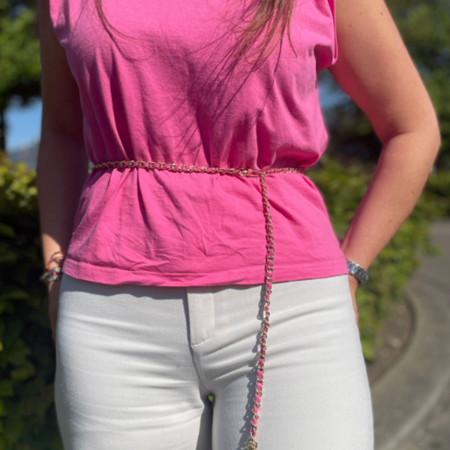 Bag Strap / Tas Riem Chain - Zwart/Goud | 120 cm | Schouderriem