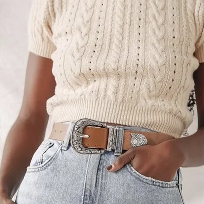 Western Riem | Zwart | 88 cm | Kunstleer