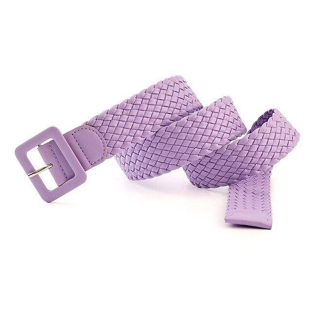 Faye Gevlochten Riem - Bruin | 105 x 4 cm | Kunstleder