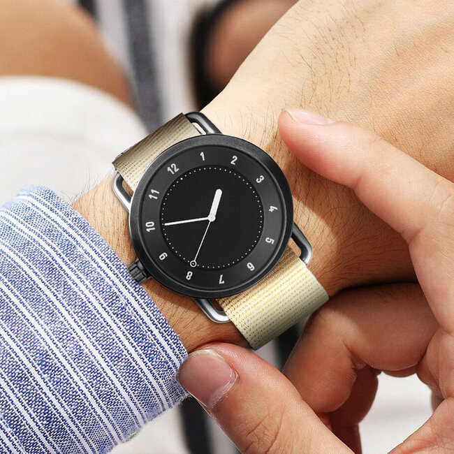 Canvas Horloge Beige | Nylon | Ø 38 mm