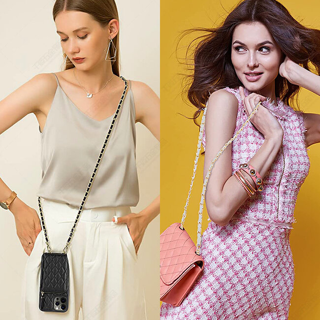 Bag Strap / Tas Riem Chain - Zwart/Goud | 120 cm | Schouderriem