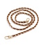 Fashion Favorite Bag Strap / Tas Riem Chain - Bruin/Goud  | 120 cm | Schouderriem