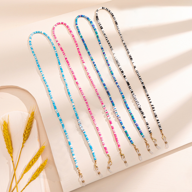 Zonnebril Ketting Love - Black/White | 70 cm | Brillenkoord