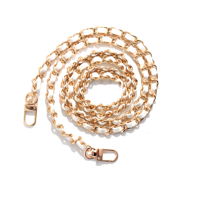 Fashion Favorite Bag Strap / Tas Riem Chain - Wit/Goud | 120 cm | Schouderriem